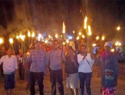 Perayaan Paskah dan Pawai Obor di Keerom Berjalan Aman dan Penuh Suka Cita