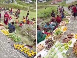 Mama-mama Hitadipa Tak Terima Dihadang KST Jual Hasil Bumi ke Sugapa