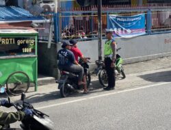 Satlantas Polresta Manokwari Tindak Pelanggar Lalin Berpotensi LAKA