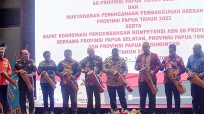 Buka Rakerda dan Musrenbangda Papua 2023, Wamendagri Titip 3 Isu Strategis