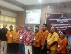 Bacaleg DPRD Provinsi dari Hanura Resmi Mendaftar di KPU Maluku