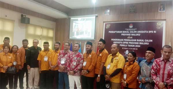 Hanura Daftar Bacaleg DPRD Prov ke KPU Maluku