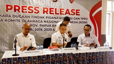 Tetapkan 3 Tersangka, Polda PB Mulai Buka Tabir Kasus Korupsi Dana Hibah KONI Tiga Tahun