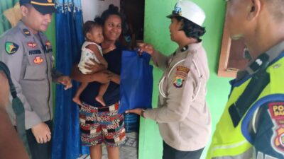Gelar Patroli Dialogis, Satlantas Polresta Manokwari Tekan Angka Stunting di Manokwari