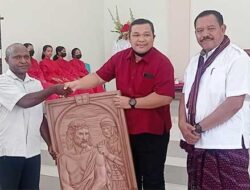 Kapolda Papua Bantu Penyelesaian Pembangunan Gereja Katolik Koya Barat