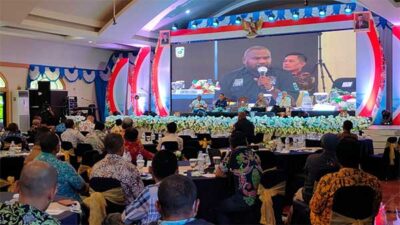 Ketua Fraksi Otsus DPR PBt George K. Dedaida Musrebnbang