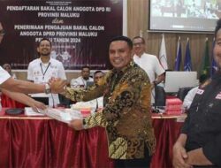Bacaleg DPD RI Alkatiri Resmi Daftar Diri di KPU Maluku