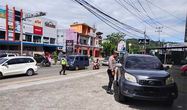 Satuan lalu lintas Polresta Manokwari