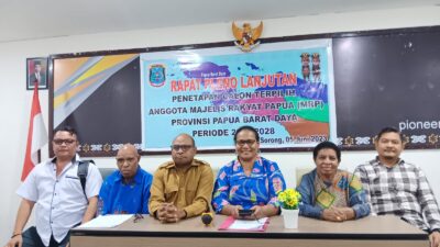 Panpil Umumkan 33 Nama Calon Tetap Anggota MRP Provinsi PBD Periode 2023-2028