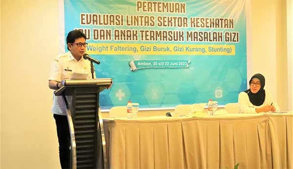 Dinkes Maluku Gelar Pertemuan Evaluasi Lintas Sektor Kesehatan Ibu dan Anak 1 IMG 20230622 WA0005