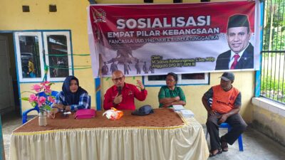 Temui Masyarakat di Saoka, Senator MSR Sosialisasi 4 Pilar Kebangsaan