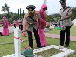 Wakapolda Papua Pimpin Upacara Ziarah Jelang Hari Bhayangkara ke 77
