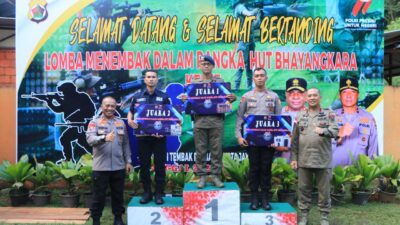 Lomba Menembak Peringati Hari Bhayangkara Ke-77 Polda Papua Resmi Ditutup
