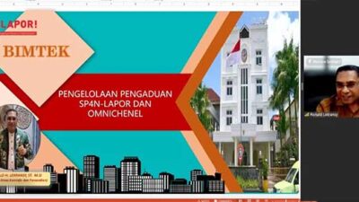 Diskominfosandi Ambon Gelar Bimtek Pengelolaan Pengaduan SP4N-LAPOR dan Omnichanel