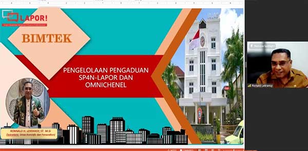 Diskominfosandi Ambon Gelar Bimtek SP4N LAPOR dan Omnichanel