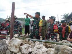 Tim Wasev Mabes AD Kunjungi Lokasi TMMD Kodim Saumlaki