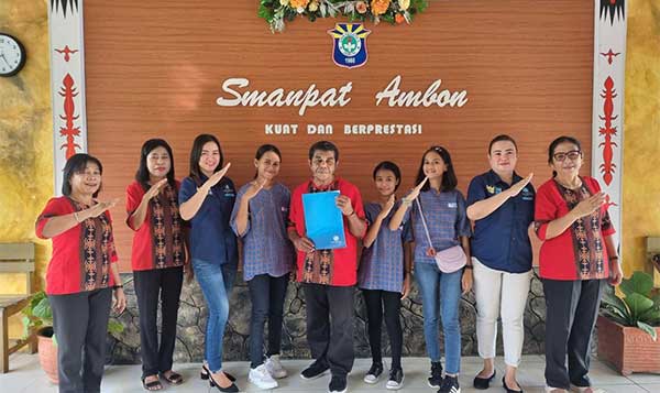 Jasa Raharja Maluku-Samsat Mall MCM Lakukan Progran PPKL di SMAN Kota Ambon 1 Jasa Raharja Mal SMAN 4 5 Ambon