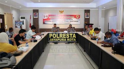 Kapolresta JPR Kota Silaturahmi Awak Media