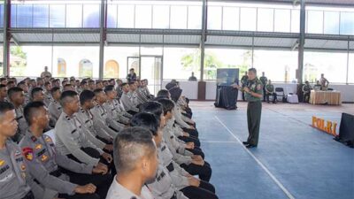 Pangdam PTM Pembekalan Bintara Tamtama Polri