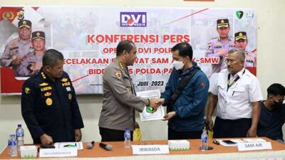 Polda Pap Konfers Hasip Operasi DVI korban Pesawat jatuh