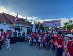 Ratusan Warga KKC Irman Jaya Gelar Jalan Santai Sambut HUT RI ke-78