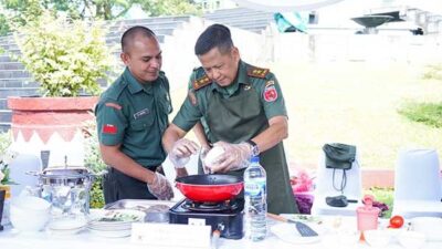 Pangdam Pattimura Unjuk Kebolehan di Lomba Masak Makanan Khas Maluku