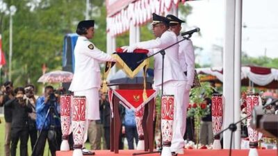Pimpinan–Anggota DPRD Biak Hadiri Upacara HUT Kemerdekaan RI ke – 78