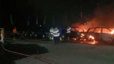 Kebakaran di Parkiran Kantor DPR Papua Hanguskan 12 Mobil, Penyebabnya Belum Diketahui
