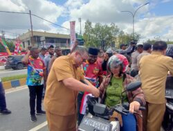 IKAPY Papua Barat Daya Bagi 1000 Merah Putih di Kota Sorong