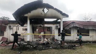 Kantor KPU Yahukimo Ludes Terbakar, Polisi Selidiki Penyebabnya