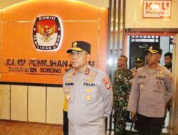 Kapolda PB Cek Kondisi Kantor KPU Sorsel, Beri Pesan ke Personil TNI-Polri
