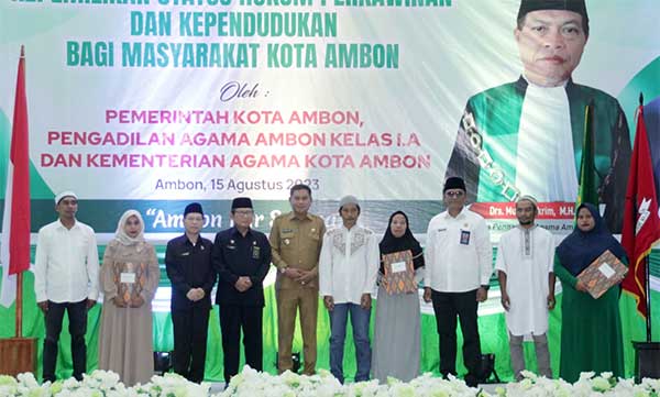 100 Pasutri di Kota Ambon Jalani Nikah Massal, Penjabat: Pemkot Wajib Fasilitasi 1 Nikah Masal 100 Pasutri Kota Ambon