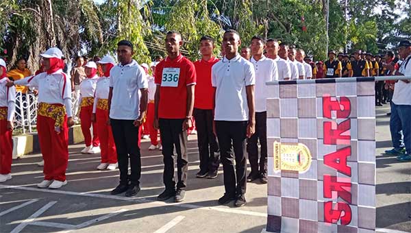 Pemkot JPR Lomba Gerak Jalan HUT RI 78