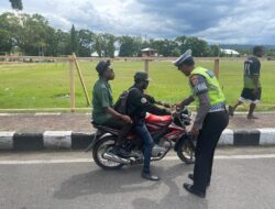 Operasi Zebra Mansinam Hari Ketiga 15 Motor Terjaring Ditilang