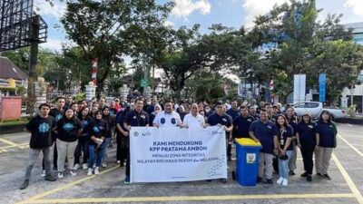 KPP Pratama Ambon Bantu Pemkot 6 Tong Sampah