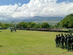 TNI-Polri Laksanakan Apel Gelar Pasukan Amankan Kunjungan Wapres ke Papua