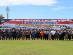 Polres Biak Gelar Apel Pasukan Operasi Mantap Brata Cartens 2023-2024, Wakil Ketua Dewan Hadir