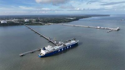BP Kirim Kargo LNG Pertama Produk Tangguh Train 3 ke Pembangkit Listrik PLN di Arun NAD