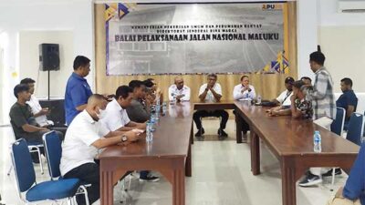 BPJN Maluku dengan pendemo