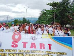 Jalan Santai DPC KKK Kota Jayapura Peringati HUT Sam Ratulangi ke 133 Tahun