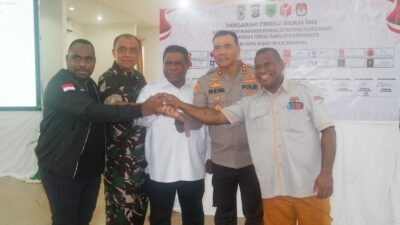 Forkopimda Deklarasi Pemilu 2024 Damai dan Bermartabat di Papua Barat