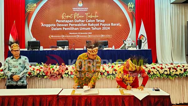 KPU Papua Barat Tetapkan 567 Calon Tetap Anggota DPR-PB 2 KPU PB Tetapkan DCT DPR PB2