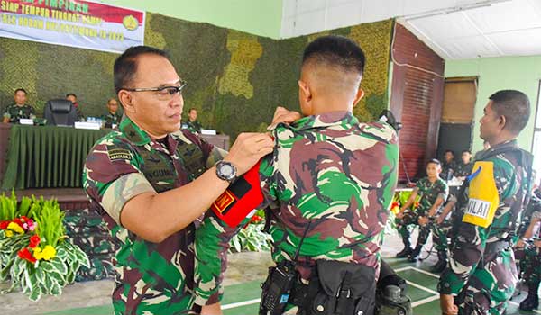 Kasdam PTM Latihan UST Kompi Denkav 5 BCL