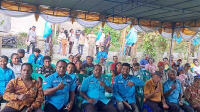 Yamander Pimpin Kampanye Perdana di Mandouw, Gelora Biak Optimis Menang di Pemilu 2024