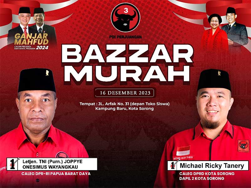 Caleg PDIP Pasar Murah