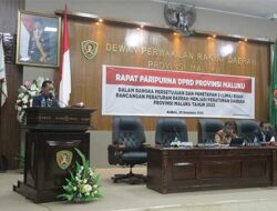 DPRD Maluku Gelar Paripurna Penetapan 6 Ranperda Jadi Perda 2023