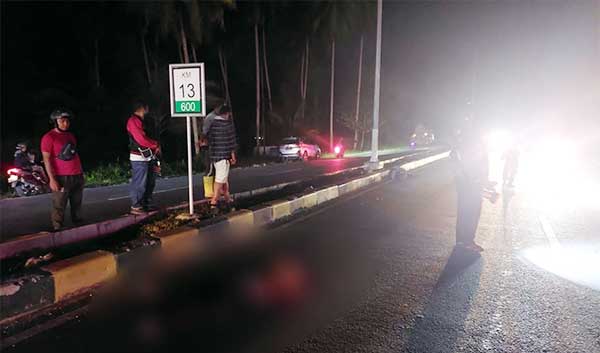 Laka Maut di KM 13 Jalan Holtekamp