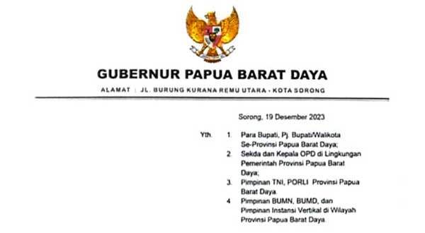 Pemprov PBD Terbitkan Edaran Waktu Libur Nataru 2023-2024, Ini Rinciannya 1 Pemprov PBD Libur Nataru 2023 2024