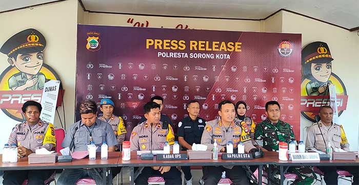 Polresta Sorong Kota Rilis Akhir Tahun 2023 3