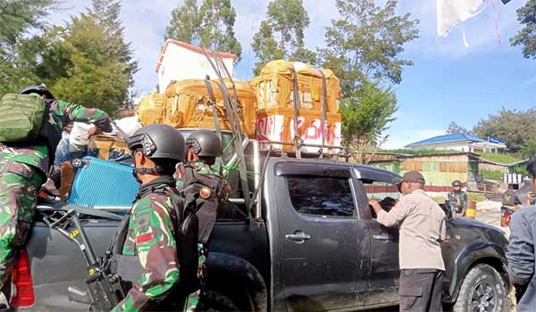 Polsek Pirime Razia Gabungan TNI Polri Jelang Natal 2023